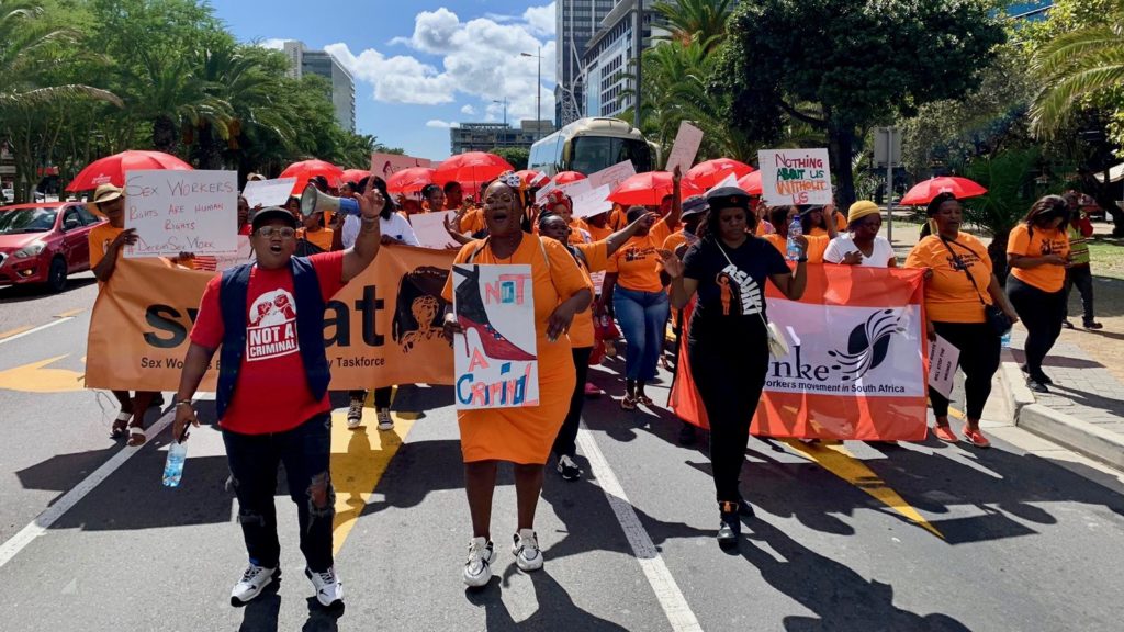 Sex Workers And Supporters March To Cape Towns Department Of Justice 