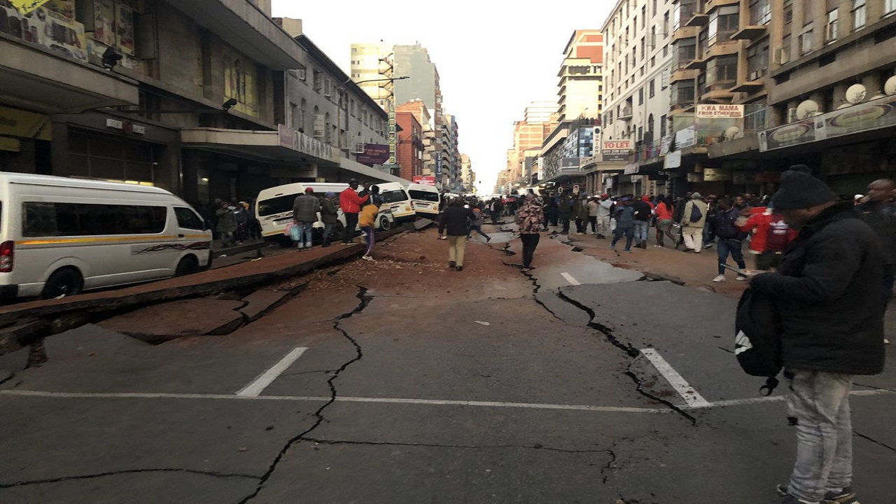 Breaking Underground Gas Explosion In Johannesburg Central 3260