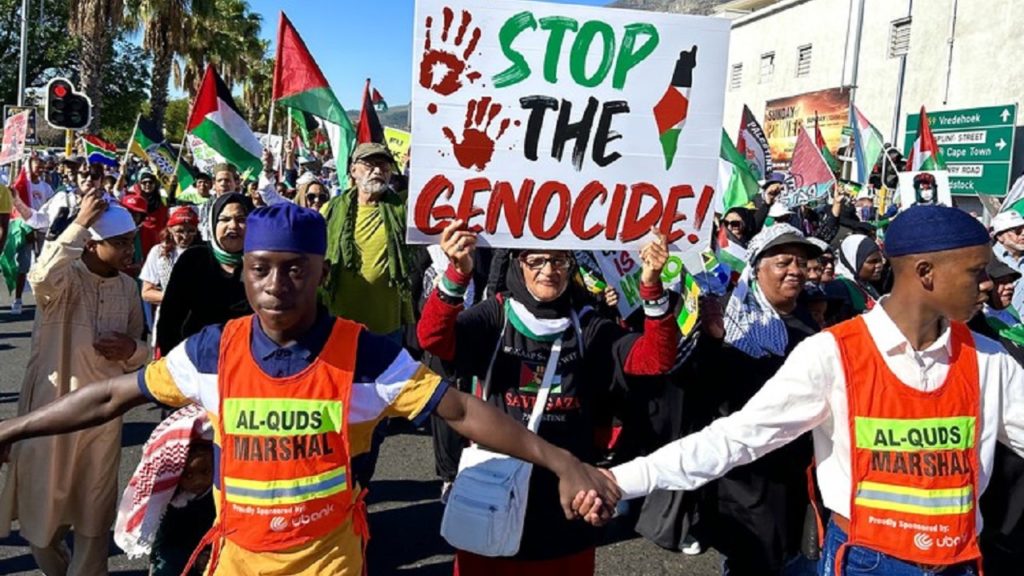 Thousands march in Cape Town in support of ICJ order against Israel