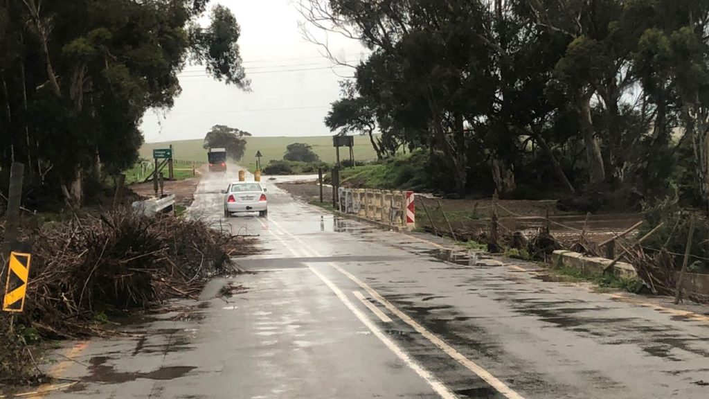 Heavy rainfall hits Cape Agulhas: Road closures and flood alerts