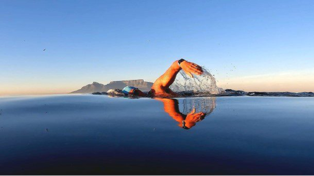 Aquaman's epic swim for SPCA: 200th Robben Island challenge