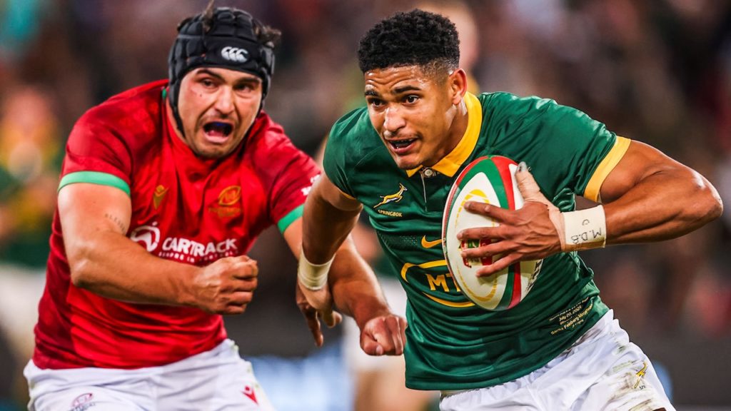 1 red card, 4 debutants & 10 tries: Springboks steamroll Portugal