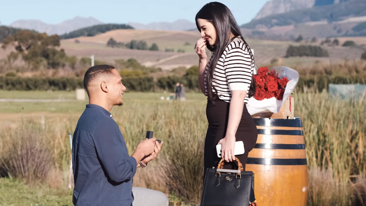 Watch Springbok Herschel Jantjies pops the question to long term girlfriend