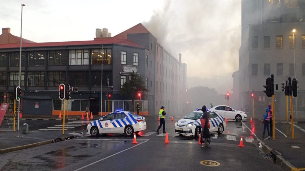 Emergency crew responds to Foreshore building fire