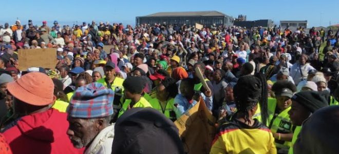 hundreds march in Khayelitsha