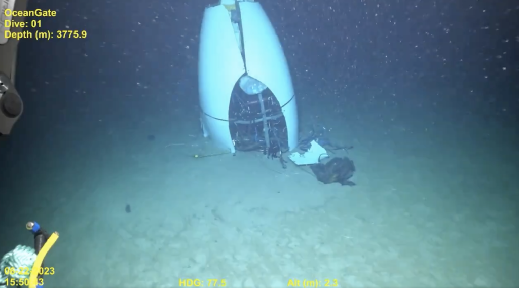 Watch: First footage of Titan sub wreckage on ocean floor released